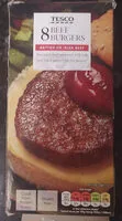 8 Beef Burgers (Tesco)