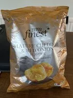 Mature Cheddar & Red Onion Flavour Hand Cooked Crisps (Tesco Finest)
