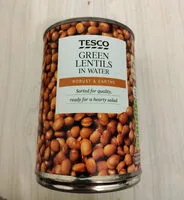 Green Lentils in Water (Tesco)