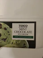 mint chocolate ice cream (Tesco)