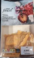 Nduja mascarpone and red onion ravioli