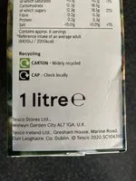 Pineapple juice from concentrate (Tesco)