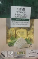 Spinach and Ricotta Tortelloni (Tesco)