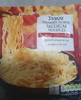 STRAIGHT TO WOK MEDIUM NOODLES (TESCO)