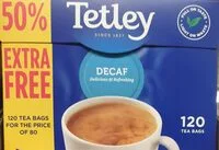 Decaf 120 Tea Bags (Tetley)