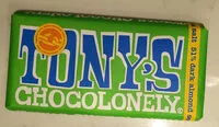 Dark chocolate with almond pieces and sea salt (Tony's Chocolonely)