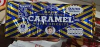 Dark chocolate coated caramel wafer biscuits (Tunnock's)