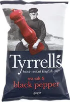sea salt & black pepper crisps (Tyrrell's)