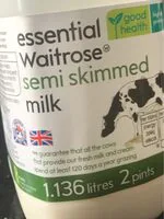 Semi skimmed milk