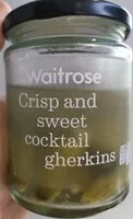 WAITROSE & PARTNERS COCKTAIL GHERKINS HEBR (Waitrose)