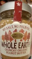 Crunchy Organic Unsalted Peanut Butter (Whole Earth)